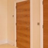 Modern horizontally boarded oak doors