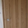 Firecheck oak framed and ledged door