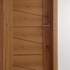 Character oak veneered door