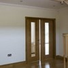 Modern horizontally veneered oak doors