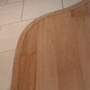 Prime engineered floor with handmade curved trim