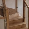 Oak staircase glass balustrade