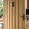 Bespoke oversized oak front door arched head