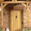 Oak porch and front door