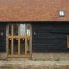 Large oak screen and doors