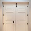 Hardwood painted front door