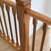 Fluted oak sprindle newel