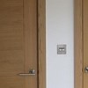 Oak veneered door and cupboard