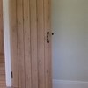 Bespoke made to measure oak ledged and braced door