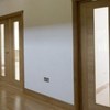 Oak veneered doors with solid frames and architraves