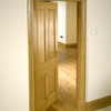 Bespoke solid european oak four panel door