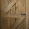 Made to measure oak ledged and braced door