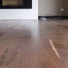 Black walnut floor over underfloor heating