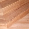 Solid oak floor and steps