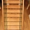 Glass stringer staircase oak treads