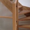 bespoke oak staircase with glass balustrade