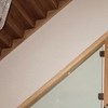 Oak staircase glass balustrade