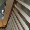 Traditional curved oak staircase