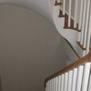 Traditional oak and white painted staircase