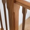 Solid oak newel and spindles