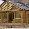 Solid oak beams and joinery