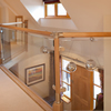 Glass balustrade oak  handrail