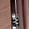 Concealed hinge walnut doorset