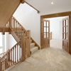 Oak staircase doors